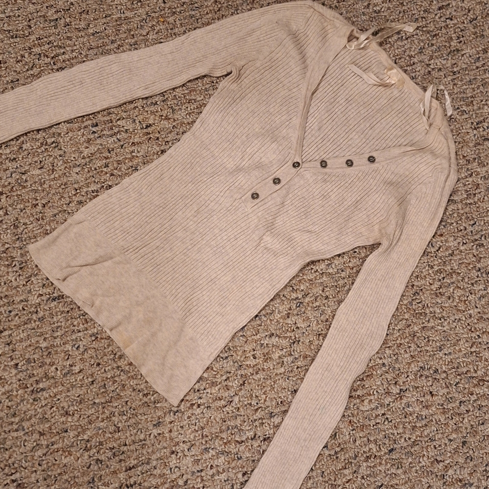 Aeropostale Cream Knit Top